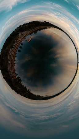 paysage fisheye